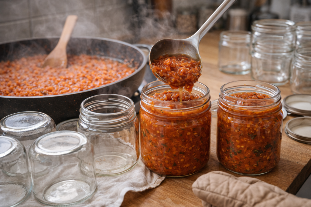 икра из сладкого перца с морковью